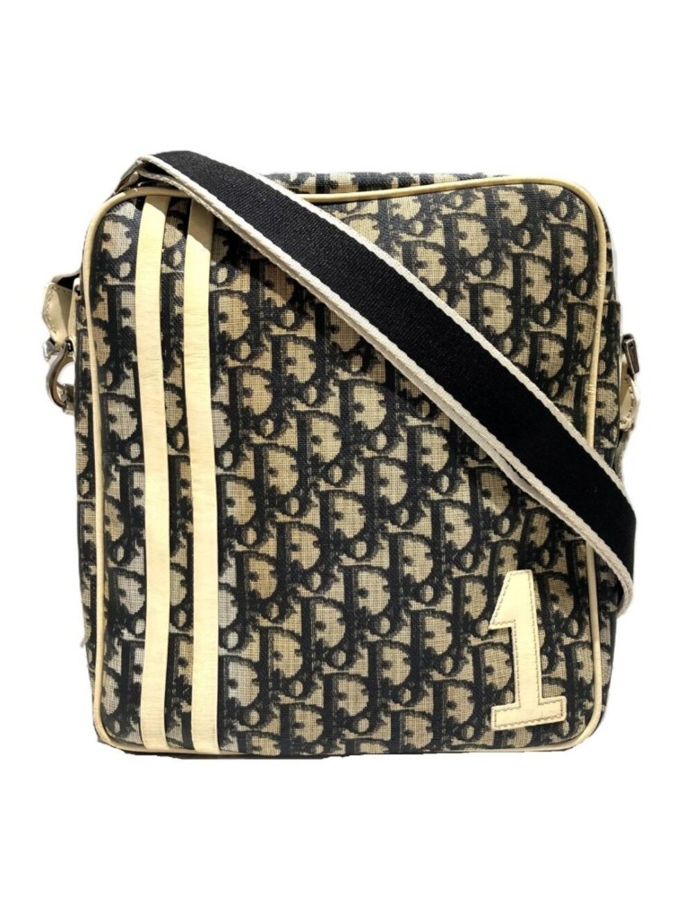 Dior Number 1 Trotter Shoulder Bag Patent Leather